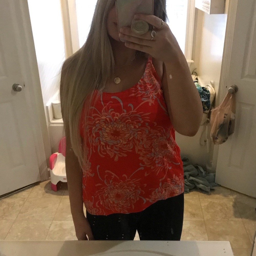 CAbi floral tank top